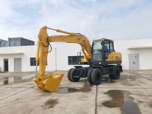 Miniexcavadora de Ruedas MAXIZM SW150 con Motor Weichai, Control PLC, Alta Eficiencia - Product Image 5