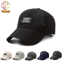 Gorra de Béisbol Yihaoyi con Perforaciones Láser para Hombre y Mujer, de Secado Rápido, Transpirable y Ajustable, Estilo Dad Hat para Deportes de Verano