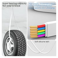 HYTO Câble de chargeur multi-données 3 en 1 Logo personnalisé 66w TPE rétractable Mirco Charge rapide Câble Usb vers Type C pour la promotion