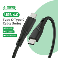 Câble USB4 C WISTAR Factory 8k 240w Type C, câbles de charge rapide et de transfert de données 40 Gbps pour téléphones Android et PC