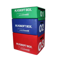 Caja Pliométrica de Espuma Apilable Tier Soft para Crossfit, Entrenamiento en Gimnasio, Ejercicios de Agilidad y Salto
