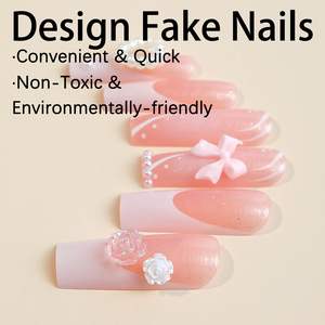 En gros 24Pcs Français Dessin Animé Rose Long Cercueil ABS <span class=keywords><strong>Ongles</strong></span> Mignon Lime À <span class=keywords><strong>Ongles</strong></span> Boîte <span class=keywords><strong>D</strong></span>'emballage pour Doigt Application <span class=keywords><strong>Prix</strong></span> Usine - Product Image 4