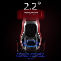 Chaise de bureau ergonomique en maille pour le gaming, accoudoirs 5D, soutien lombaire réglable, coussin d'assise coulissant pour l'e-sport professionnel GTChair