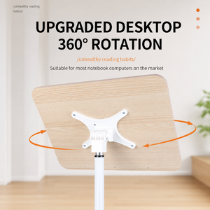 Escritorio de Lectura Plegable <span class=keywords><strong>con</strong></span> <span class=keywords><strong>Ruedas</strong></span> y Altura Ajustable, Mesa Móvil para Portátil, Soporte para Libros y Partituras para Hogar, Oficina y Estudio - Product Image 5