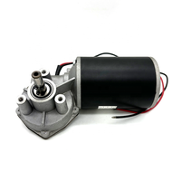 Moteur à engrenages à vis sans fin DC D76 à couple élevé 76 mm 24V/48V/220V 100W 180RPM à aimant permanent à balais pour maison intelligente, levage de bureau et appareils électroménagers
