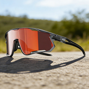 Gafas Deportivas OEM TR90 con Montura Completa Espejada, Lentes de PC, Resistentes al Viento, Protección UV400, Resistentes a Impactos, para Ciclismo de Montaña y Cricket - Product Image 2