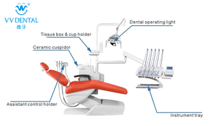 2023 vendita calda Gnatus poltrona odontoiatrica pezzi di ricambio di poltrona odontoiatrica sedia odontoiatrica a buon mercato luce a Led - Product Image 3