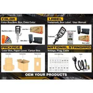 Trituradora Eléctrica Industrial de Alta Potencia para Bricolaje, de Aluminio, Portátil, 1580W 10A, Mango en <span class=keywords><strong>D</strong></span>, Personalizable, 110V/220V, 2800 <span class=keywords><strong>BPM</strong></span> - Product Image 3