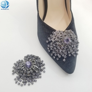 Moda argento decorativo nappa strass <span class=keywords><strong>scarpe</strong></span> spille accessori stringa <span class=keywords><strong>per</strong></span> le donne <span class=keywords><strong>scarpe</strong></span> da stivale - Product Image 4