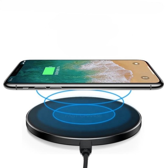 Best Seller Factory Price Phone Universal  Wireless Charger 10W Desktop Mobile Phone Charger Round With LED Light