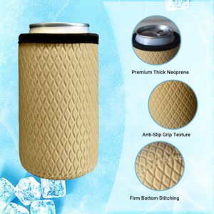 Manchons isothermes réutilisables pour canettes standard de 16 oz, supports souples antidérapants en néoprène pour canettes de bière et de soda - Product Image 2