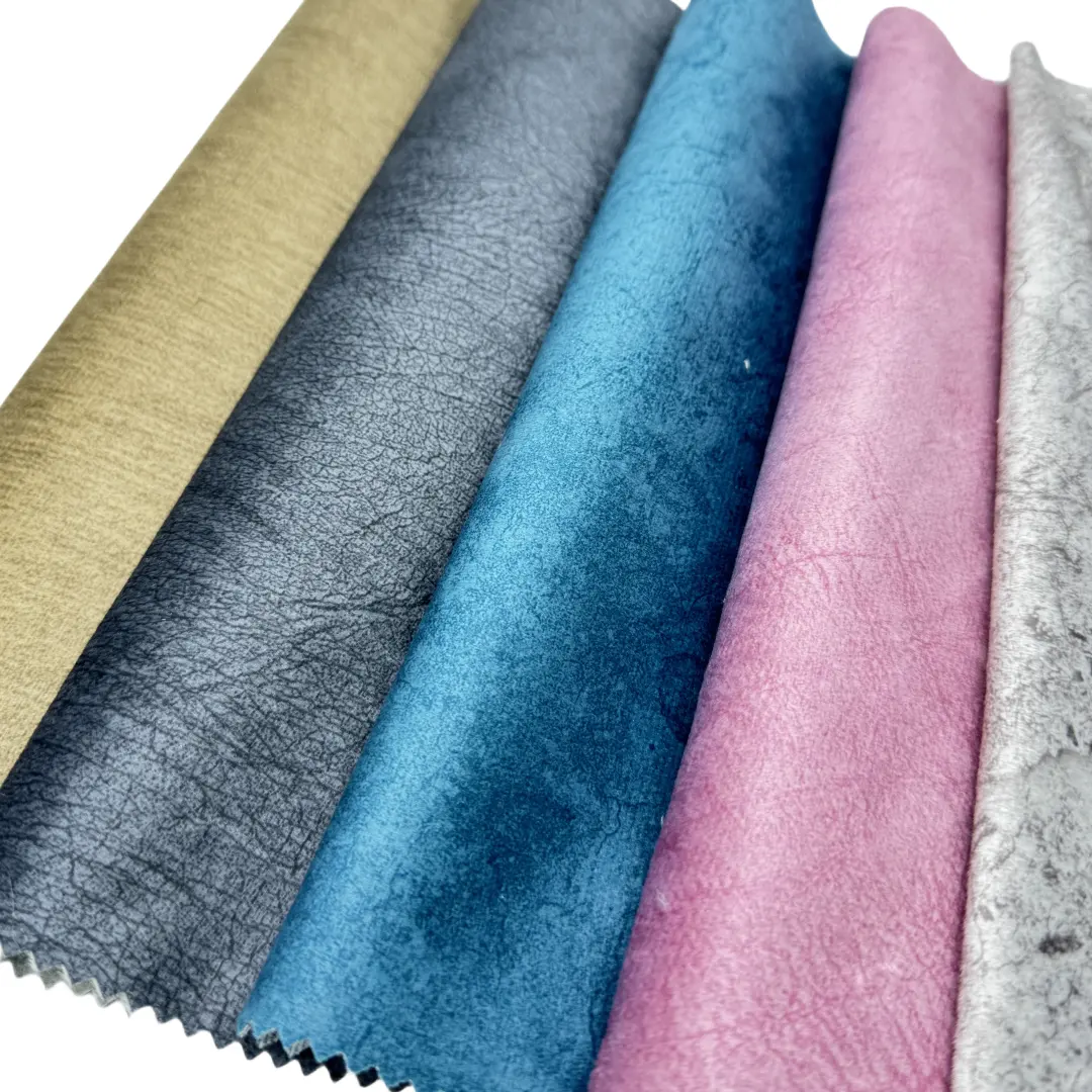 Textiles para el hogar 100 Poliéster Terciopelo Holanda color simple impreso en terciopelo holandés para sofá