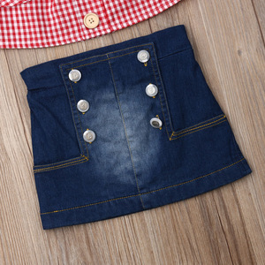 Nueva Ropa de Diseñador para Niños, Conjuntos de Verano para Mujer, Trajes de Falda Vaquera para Bebés Niñas de China - Product Image 4