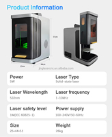 Machine de gravure laser 3D pour boules de cristal, machine de gravure laser 3W, graveur photo 3D sur verre, marqueur lumineux