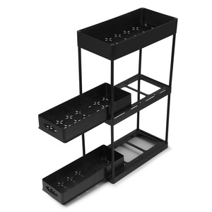 Sturdy & Durable Plastic Bathroom Rack Organizer <b>Shelf</b> for Sink Hot Sales for Kitchen Islands & Carts - Product Image 2