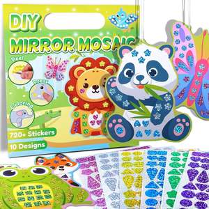 Sáng Tạo dán đồ chơi trẻ em diyset gương sáng bóng màu ăn mặc trò chơi Kim Cương sơn khảm dán - Product Image 1