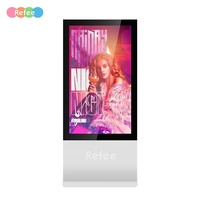 Écran d'affichage numérique LCD tactile étanche IP67 en acier inoxydable 55 65 75 pouces pour kiosque extérieur, support de sol, signalisation, publicité