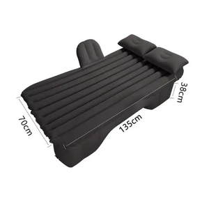 Matelas gonflable de voyage en PVC floqué pour siège arrière de voiture, vente en gros, bonne qualité - Product Image 5