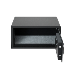 Coffre-fort de <span class=keywords><strong>chambre</strong></span> <span class=keywords><strong>d</strong></span>'hôtel 5 étoiles de luxe avec clavier éclairé finition noire et grand écran LED, adapté aux ordinateurs portables de 15 pouces - Product Image 5