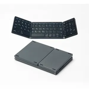 B089 keyboard lipat portabel, dengan nomor keypad dapat dilipat 80% persen untuk Apple ipad iOs Tablet Pc ponsel