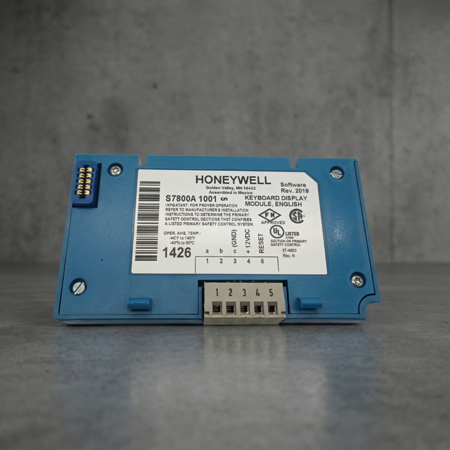 Honeywell Display Module S7810A1009 12V DC for Burner Management System