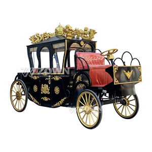 Vente Flash : Carrosse Royal Électrique de Luxe avec Lampe Décorative pour Hôtels, Mariages, Accessoire Photo et Transport Touristique - Product Image 4