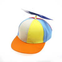 Gorra de Béisbol con Hélice Multicolor para Adultos y Niños, Gorras de Bambú con Diseño de Libélula