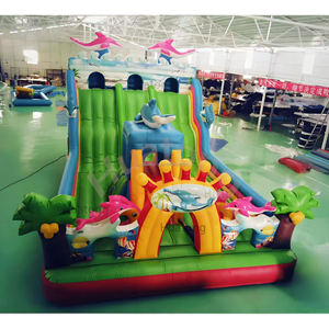 Château gonflable pour enfants en PVC <span class=keywords><strong>commercial</strong></span>, château gonflable extérieur, thème océan, parc gonflable combiné, trampoline pour enfants - Product Image 3