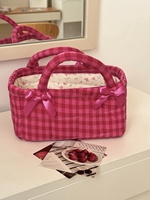 Panier Cadeau Nouveau-né Multifonctionnel Portable en Coton avec Nœud, Grande Capacité, Sans Peluches, Idéal pour le Rangement - Meilleures Ventes