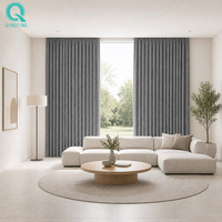 QINGYING Rideaux occultants de luxe en lin avec doublure, ensemble de draperies pour chambre d'hôtel, vente en gros