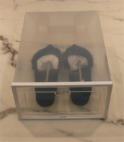 Boîtes de rangement pour chaussures géantes en plastique empilables de haute qualité, vente en gros OEM, boîtes et bacs organisateurs
