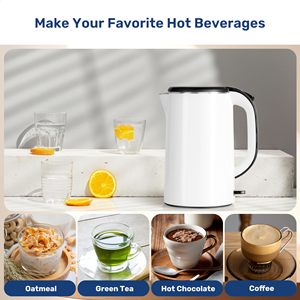 Bouilloire électrique en acier inoxydable de 1,8 L à arrêt automatique, personnalisable, de qualité supérieure, élégante, pour chambre d'hôtel – Meilleure vente - Product Image 4