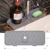 Hochwertige Küchen spüle Spritz schutz Silikon Wasserhahn Griff Tropf fänger Tablett Trocknungs matte