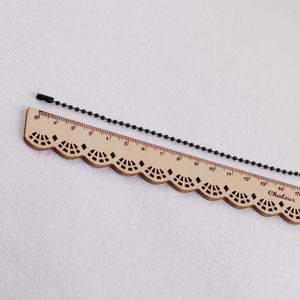 Sỉ dây chuyền bi sắt 2.4mm làm đồ trang sức, vòng cổ đen, trang phục, mạ sơn trơn, thích hợp làm mặt dây chuyền - Product Image 4