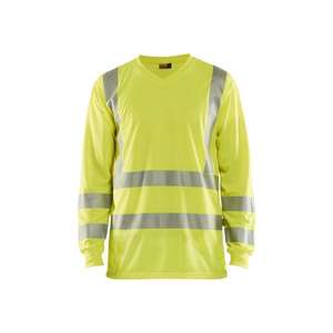 BLAKLADER-T-shirt à manches longues UV haute visibilité 338510133300XXXL Jaune-EAN 7330509523988 HI-VIS WORKWEAR - Product Image 1