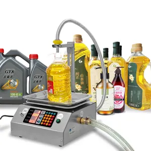 Semi Automatic Gear Pump Can Hand Sanitizer Honey Cooking Oil Small Bottle Paste Weighing Filling Machine