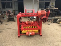 Machine manuelle de fabrication de briques solides, bloc creux de ciment de béton simple, QTJ4-45