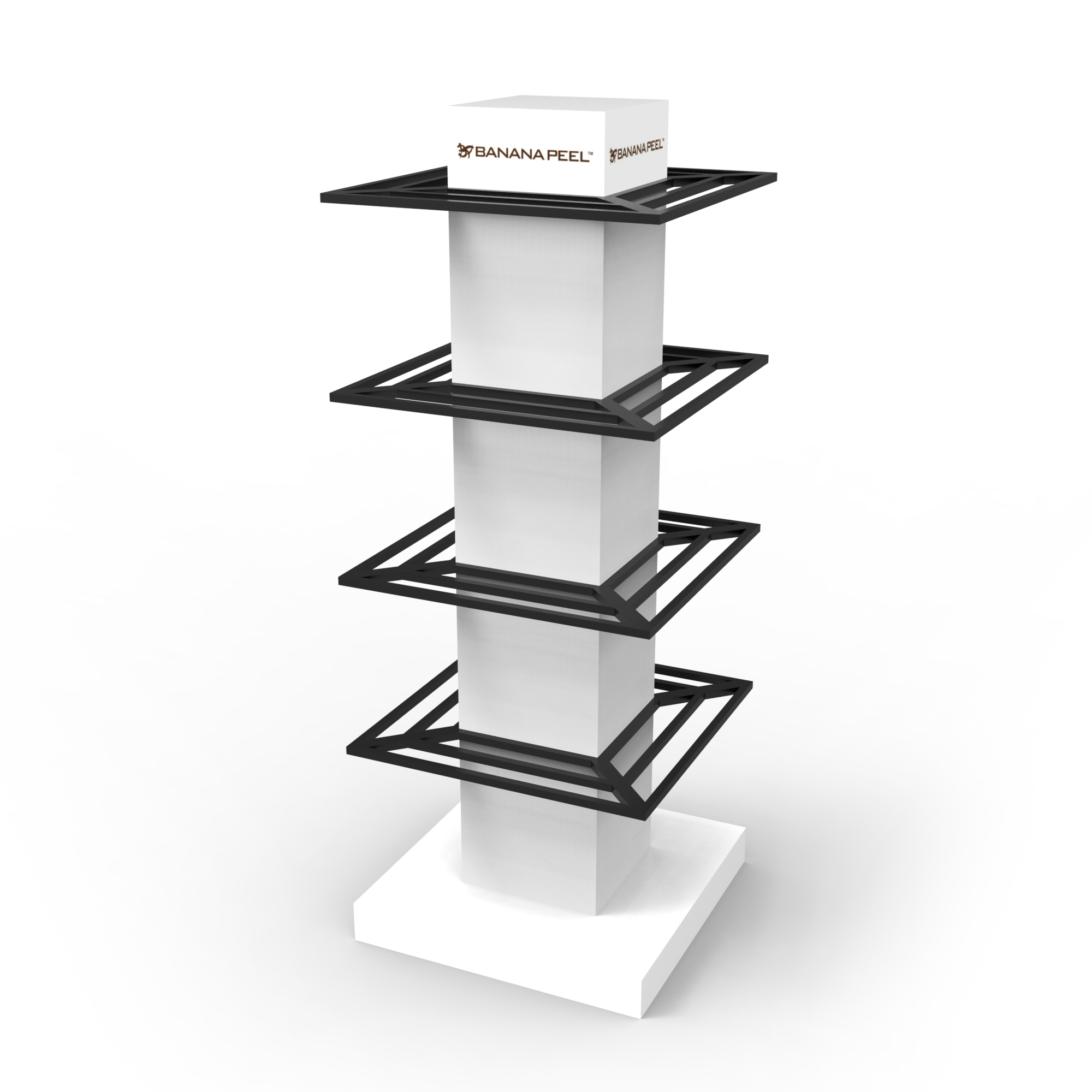 Customized Wooden Rotating Sandals Sports Slipper Shelf for Retail Shop Sneaker Display Shoe Display for Store Display — view 2