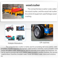 Machines forestières Processeur de bois de chauffage Machine à couper les arbres/équipement de déchiquetage de bois à tambour Machine à déchiqueter le bois