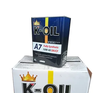 K-Oil A7 petroleum engine oil API SN/CF SAE 10W40 high performance engine oil manufacturer price for machines and vehicles