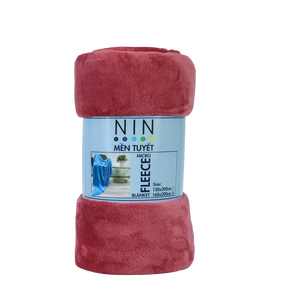 Haute qualité microfibre polaire reine taille couverture doux multicolore tissé voyage été pique-niques couette solide vente directe - Product Image 2