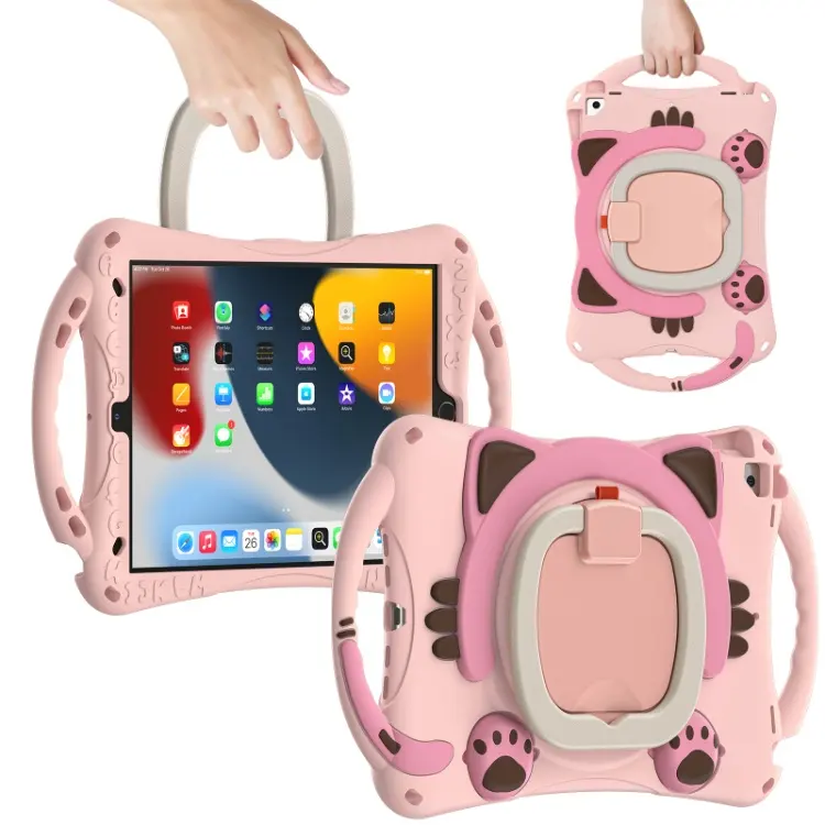 Baby Safe Stoß feste Rüstungs hülle für iPad 10.2 9. Generation 8 7 Gen Pro 10,5 Zoll Hüllen mit Ständer