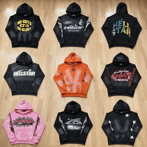 Set Felpa con Cappuccio Hip Hop Streetwear 2 Pezzi Oversize Effetto Vintage Lavato Felpa e Pantaloni Autunno Inverno per Coppie e Adolescenti - Product Image 1