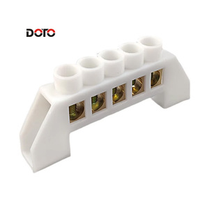 5P/7P/10P銅アース端子ブロック26-16 AWG導体10A Max連続アンプスクリュー接続カスタムロゴカートン - Product Image 6