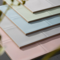 Carreaux muraux en porcelaine à motif écossais Macaron nordique 300x600mm antidérapants pour intérieur, salle de bain, cuisine, balcon et toilettes d'hôtel