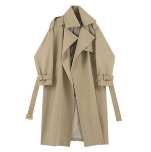 Otoño nuevo diseño elegante estilo británico <span class=keywords><strong>Tench</strong></span> Coat mujer de longitud media de cintura alta rompevientos Casual abrigo adelgazante - Product Image 4