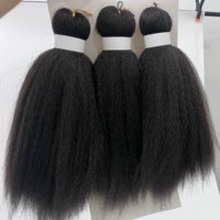 3X Vixen Hair Platinum Fibre Cheveux Crochet Tresses Kinky Curly Bulk Yaki Blow Out Straight Afro Vixen Hair