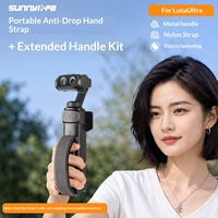 Sunnylife Insta360 Luna Ultra : Support d'extension portable en métal avec poignée de décompression et poignée allongée