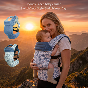 Porte-bébé Kangourou Pliable en Denim Premium Certifié CE CPC, Ergonomique et <span class=keywords><strong>de</strong></span> Luxe, Haute Capacité <span class=keywords><strong>de</strong></span> Charge, pour Bébés <span class=keywords><strong>de</strong></span> 0 à 3 Ans - Product Image 3