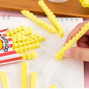 学校の漫画クリエイティブ消しゴム子供フェスティバルギフトシミュレーションフライドポテト学生学習用品消しゴムおもちゃ - Product Image 6